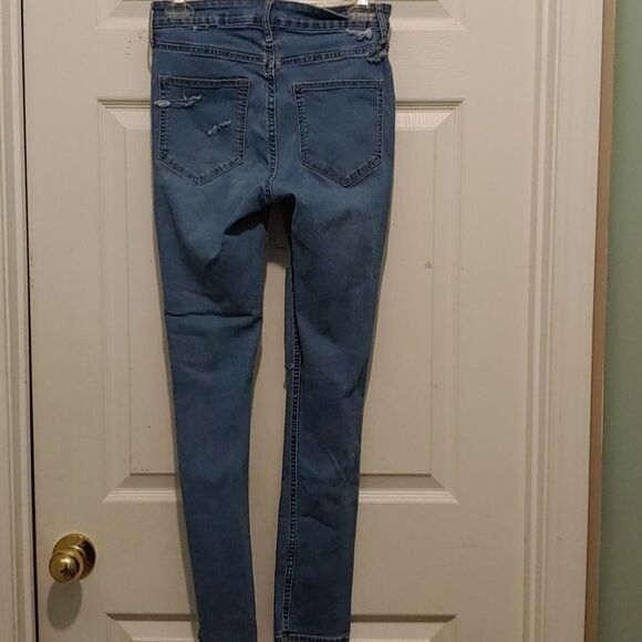 Distressed skinny ankle  jeans Sz 28 - Picture 4 of 7
